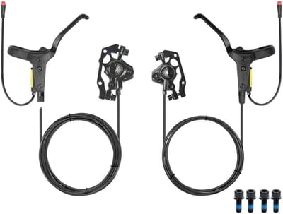Fiets Remklauw - Olie Schijfrem - Veilig Fietsen - Dubbele Zuiger - A-stijl 74mm - Zwart