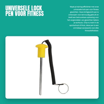 Dailygoods- Gewichtpen - Lichtgewicht Ontwerp - Antiverlies Ontwerp - Gemakkelijk Sluitmechanisme - Duurzaam - Geschikt voor Fitness - Dumbbellpen