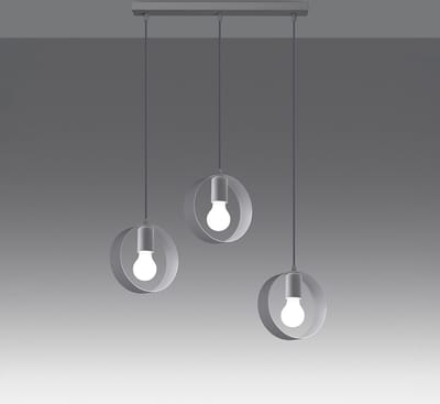 Sollux Lighting Hanglamp Titran - E27 - wit - staal - 110x56x5cm