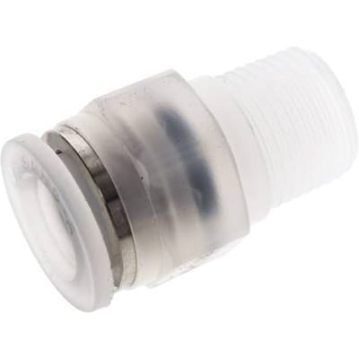 12mm x R3/8'' PA Insteekfitting Buitendraad EPDM/PTFE