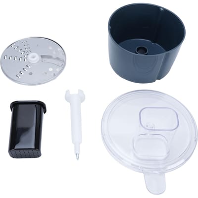 Bol de Robot Culinaire Kit de Coupe Lame de Disque à Trancher Râper Robot Culinaire Coupe Légumes L(for 6.5-9kg) gray