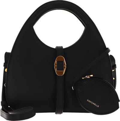 COCCINELLE Leren Handtas Schoudertas Coccinelle Cosima Handbag Noir Zwart