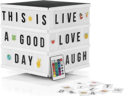 EASYmaxx LED lichtbak kubus - 173 letters & 150 moodjis