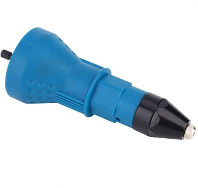 Elektrische Riveter met Hamer, Adapter voor Moeren en Gereedschapset voor Riveter en Boor, Blauw