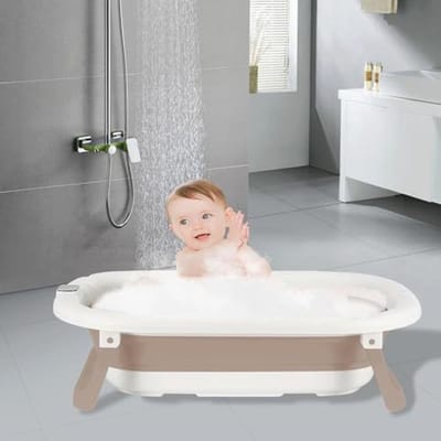 Opvouwbare babybadkuip met antislip kussen - Draagbaar en gemakkelijk schoon te maken - Ideaal voor thuis en op reis