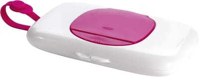 Doekjes Dispenser - Reisdispenser Babydoekjes - Onderweg Luiers Verschonenen - Eén Hand Bediening - 381 x 1575 cm - Roze