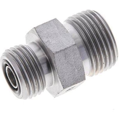 UN 13/16''-16 x UN 11/16''-16 Verzinkt Stalen Borstnippel ORFS 630 Bar - Hydrauliek