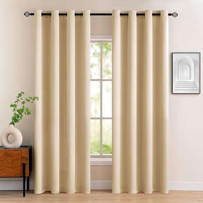 CE - Zasłona Serie - Thermische Verduisterende Gordijnen - Licht Beige - 140x245cm - 2 Stuks