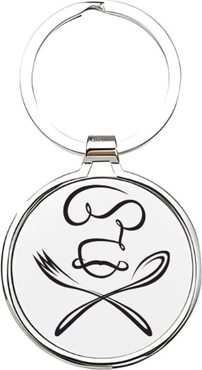 Akyol - Kok Sleutelhanger - kok - De beste kok - Chef - chefkok - keukenmedewerker - Koken - eten - restaurant - keukenmeester - Koksmuts - Keuken - kelner - sterrenchef - 4 x 7,5 CM