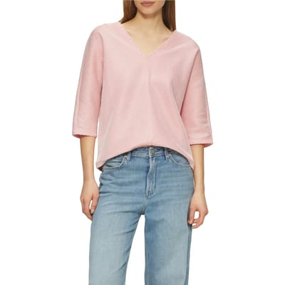 s.Oliver - female - Shirt met gestructureerde strepen en vleermuismouwen