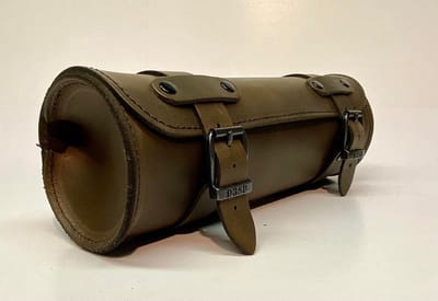 Dries Design D3SD - Roltas - Toolrol - Gereedschaps rol - Tool rol - Harley - Yamaha - Honda - Suzuki - Kawasaki - Leder - Rolletje - Bruin - 26 x 10 cm