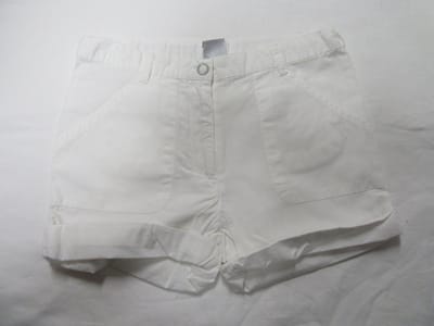 Petit Bateau , korte broek , short ,meisje , wit , 6 jaar  114