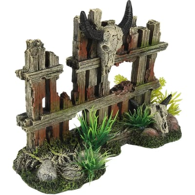 Aqua Della - Aquariumdecoratie - Vissen - Hek Met Hoorns 19,2x7,5x13,5cm - 1st
