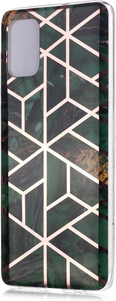 Coverup Marble Design TPU Back Cover - Geschikt voor Samsung Galaxy A71 Hoesje - Emerald Green