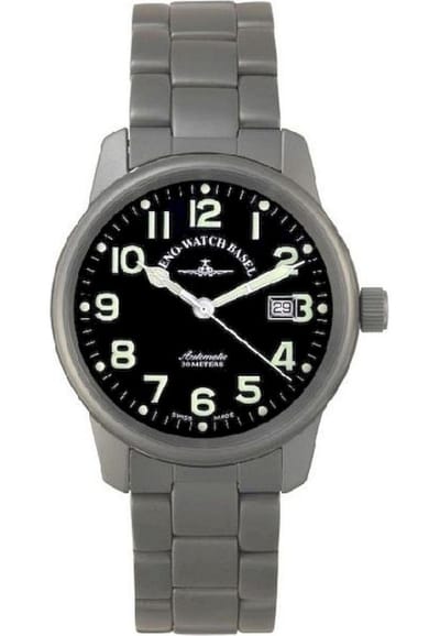 Zeno-horloge - Polshorloge - Heren - Klassiek Titanium - 7554-a1M