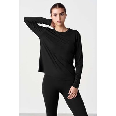 FAMME Relaxed Gym Long Sleeve White XS