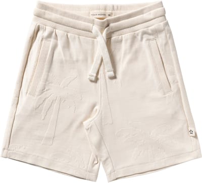 Your Wishes Stamped Palms Bermuda Shorts Broeken Jongens - Creme - Maat 110