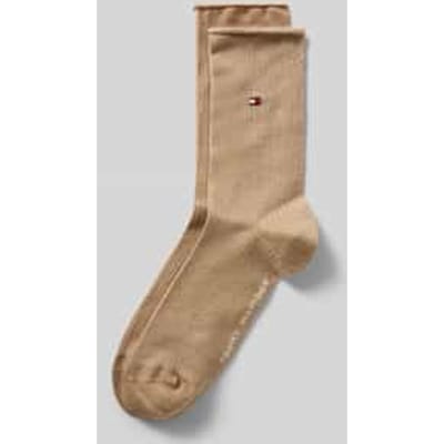 Sokken van katoenmix met gestikt logo in set van 2 model 'WOMEN SOCK 2P LUREX RO'