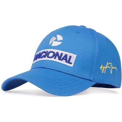 Unisex Nacional Letter Borduur Baseballpetten Lente en Herfst Buiten Verstelbare Casual Petten Zonwerende Pet Sport Golfpet blauw