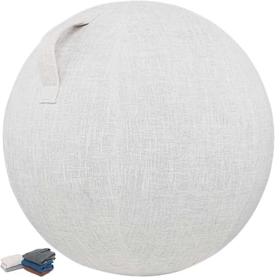 Fitnessbalhoes - Oefenbal Beschermhoes - Balans Training - Stof- en Krasbestendig - 75 cm - Zwart