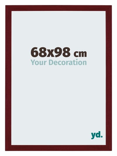 Your Decoration - Puzzellijst 68x98 cm - Wijnrood Geveegd - Puzzellijst 1500-2000 stukjes - MDF Fotolijst - Mura