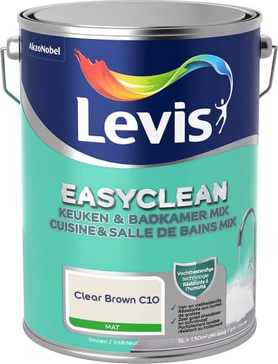 Levis - Easyclean Keuken & Badkamer Mix - Clear Brown C10 - Mengverf - 5 L