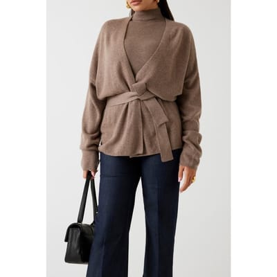 GUESS Afrah Kimono Over Ca Silk Taupe Heather Taglia: XS | Maglioni a maglia Outlet | Donna | Nero