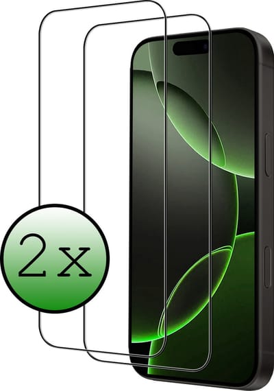 Screenprotector - 2 Stuks Geschikt voor Apple iPhone 16 Pro - Full Cover - Beschermglas - Gehard Glas - Tempered Glass - Screen Protector