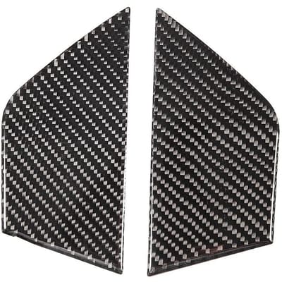 2 STUKS Auto Interieur Deur Decoratie Paneel Zacht Echte Koolstofvezel Geschikt voor Mercedes W204 0713