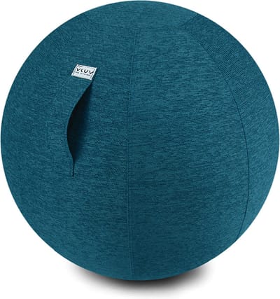 Vluv STOV - zitbal met hoes - voor kantoor en thuis - ergonomisch - yoga- en zwangerschapsbal - 70-75 cm - petrol