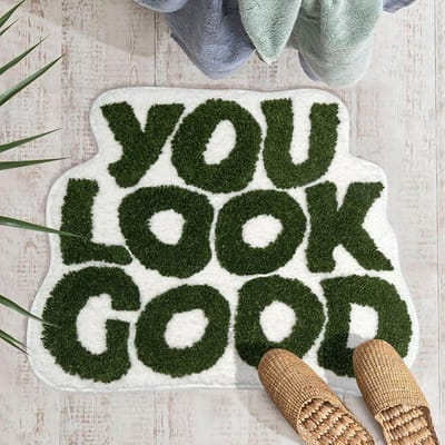 You Look Good Badmat Antislip Badmat 21x25 Inch Badkamermat Absorberende Badmat 40*60cm gray
