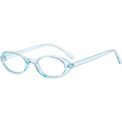 Nieuwe Y2K Ovale Montuur Brillen Retro Buiten Kattenoog Brillen Eenvoudige Brillen Smalle Brillen Blauwlichtfilter Brillen
