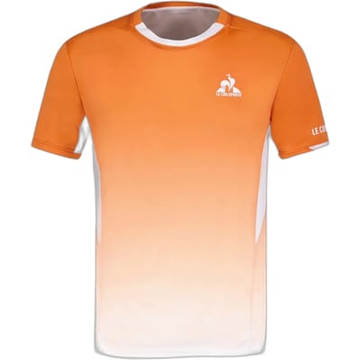 Le Coq Sportif Tennis Pro 25 N°1 T-shirt Met Korte Mouwen Oranje 2XL Man