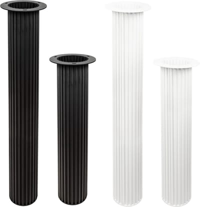 Zwart Metalen Tafelonderstel Single Wavy 72 cm Hoog voor Eettafel en Doe-Het-Zelf Tafels