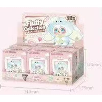 Nororo Studio X Lucky Deer Nai Echt Nieuw Product POKA Pluizige Collectie Blind Box Tas Hanger Pluche Speelgoed Verrassingsdoos Meisjes Cadeau brown