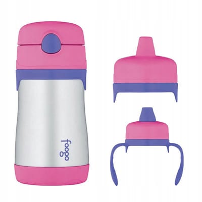 Thermos Foogo Kinder Drinkfles met Rietje & Set - 290ml