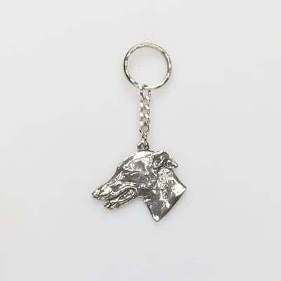 Sleutelhanger Whippet - Hondensleutelhanger - Cadeau Hondenliefhebber - Unieke serie - Compact, stijlvol en gedetailleerd