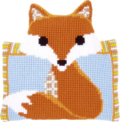 Vervaco - Kruissteekvormkussen kit - Vosje - PN-0149523 - Borduren - Borduurpakket - Borduurpakket volwassenen - Borduurpakket kind