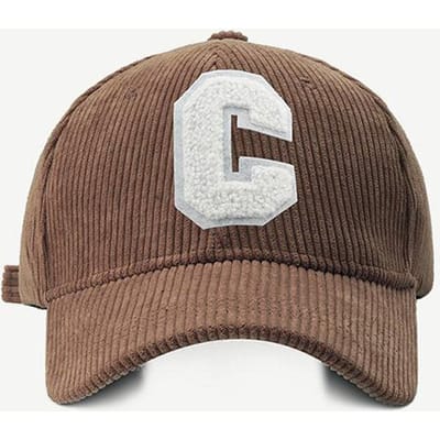 Nieuwe Mode Corduroy Baseballpet Dames Letter C Snapback Hoed Dames Winkelen Aankleden Verstelbare Casual Petten Hip Hop Hoeden Adjustable brown