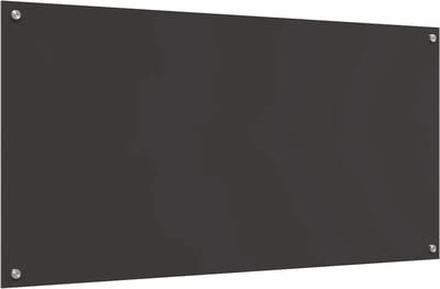 vidaXL - Keukenachterwand - Donkergrijs - 120 - x - 60 - cm - gehard - glas