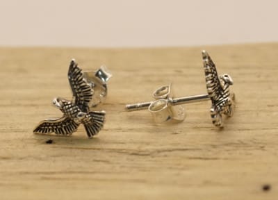 Sterling zilveren oorknoppen adelaars - kleine oorknopjes van adelaars gemaakt van 925 zilver - leuke wilde vogels zilveren oorknoppen - dieren oorknoppen zilver - earring animals