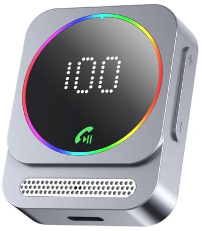longziming -Bluetooth Audio Ontvanger - Draadloze Adapter - Auto Audio Adapter - Bluetooth 5.3 - Handsfree Bellen - ABS - Compact & Gebruiksvriendelijk ontwerp - 1 stuk