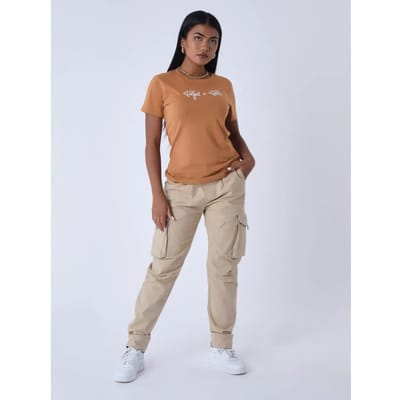 Dames t-shirt met geborduurd logo Project X Paris Basic