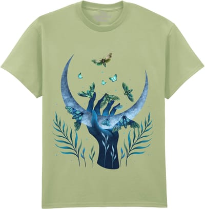 Maan Mot Moth Hand The Coloured House T-shirt M