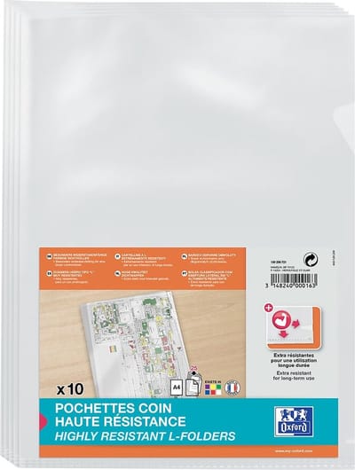 Oxford 100206721 map Polyvinyl chloride (PVC) Doorschijnend A4