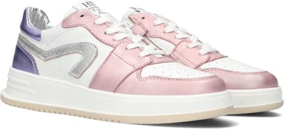 Hip H1115 Lage sneakers - Leren Sneaker - Meisjes - Roze - Maat 40