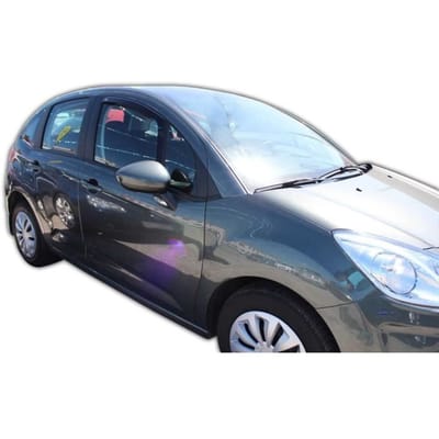Déflecteurs d'air - J&J AUTOMOTIVE - Heko - Fumé - Pour Citroen C3 2009-2016 - Installation facile