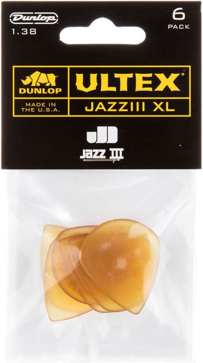 Dunlop 427PXL Ultex Jazz III XL Plectrum 6-Pack - Plectra, zakje met 6 stuks