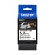 Labeltape krimpkous Brother Hse HSE211E Tapekleur: Wit Tekstkleur:Zwart 5.2 mm 1.5 m