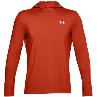 Under Armour ColdGear Heren Oranje Hardloop Hoodie